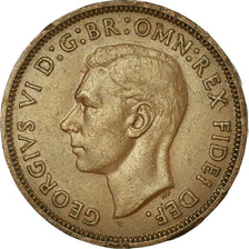 Coin, Great Britain, George VI, 1/2 Penny, 1949, EF(40-45), Bronze, KM:868