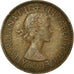 Monnaie, Grande-Bretagne, Elizabeth II, 1/2 Penny, 1956, TTB, Bronze, KM:896