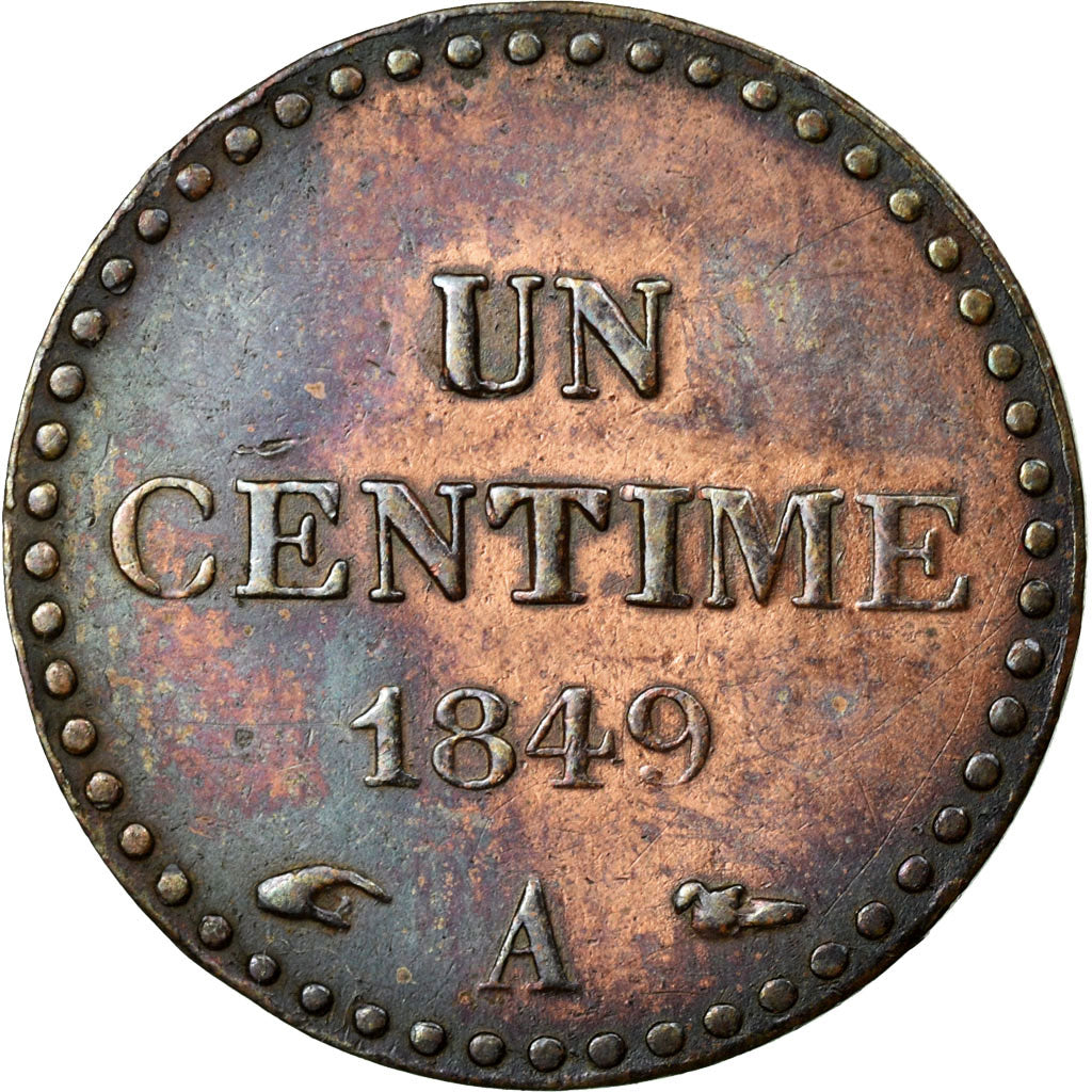 Monnaie, France, Dupré, Centime, 1849, Paris, SUP, Bronze, KM:754, Gadoury:84
