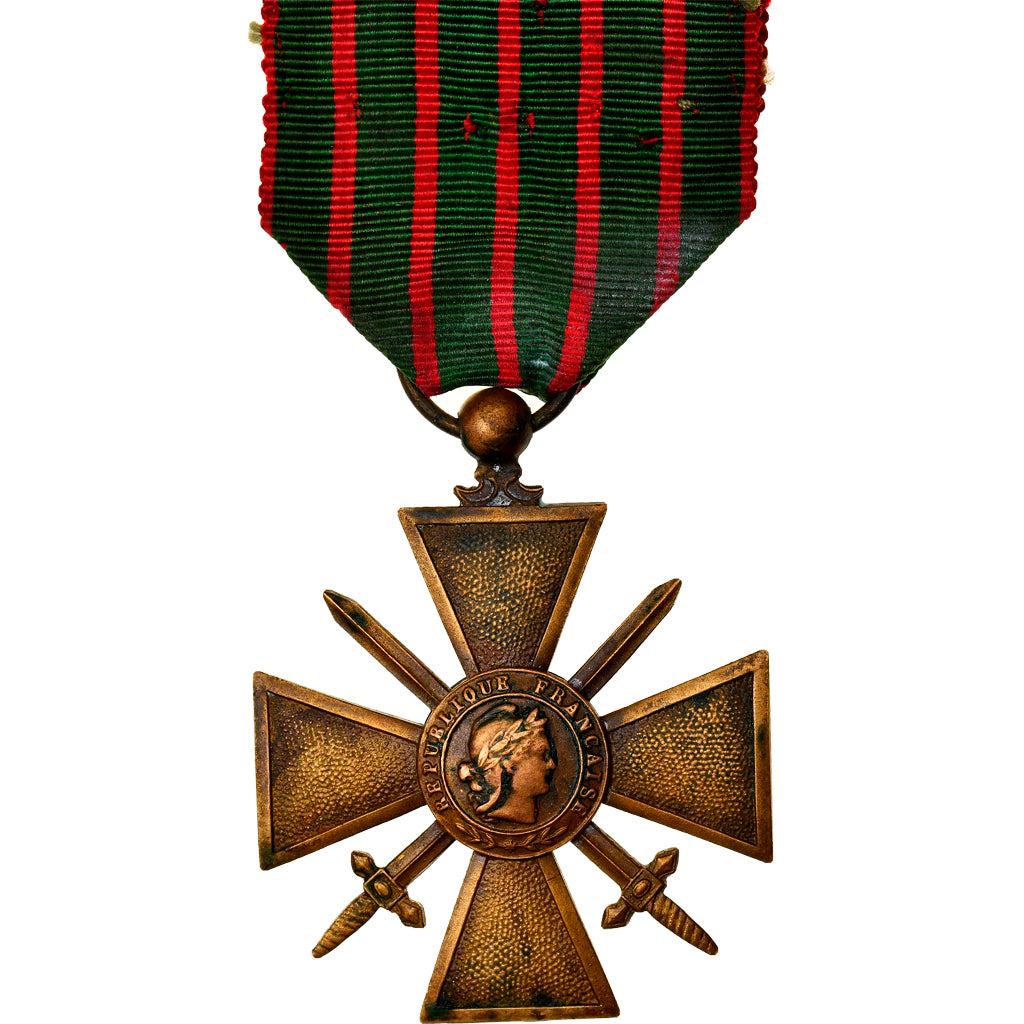 France, Croix de Guerre, Médaille, 1914-1917, Très bon état, Bronze, 40