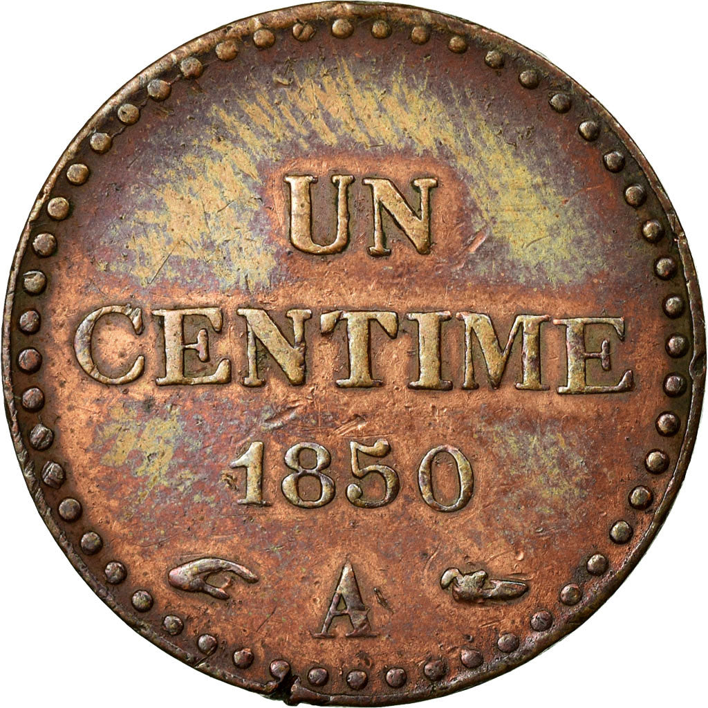 Monnaie, France, Dupré, Centime, 1850, Paris, TTB+, Bronze, KM:754, Gadoury:84