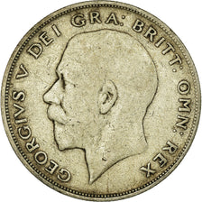 Coin, Great Britain, George V, 1/2 Crown, 1922, VF(20-25), Silver, KM:818.1a