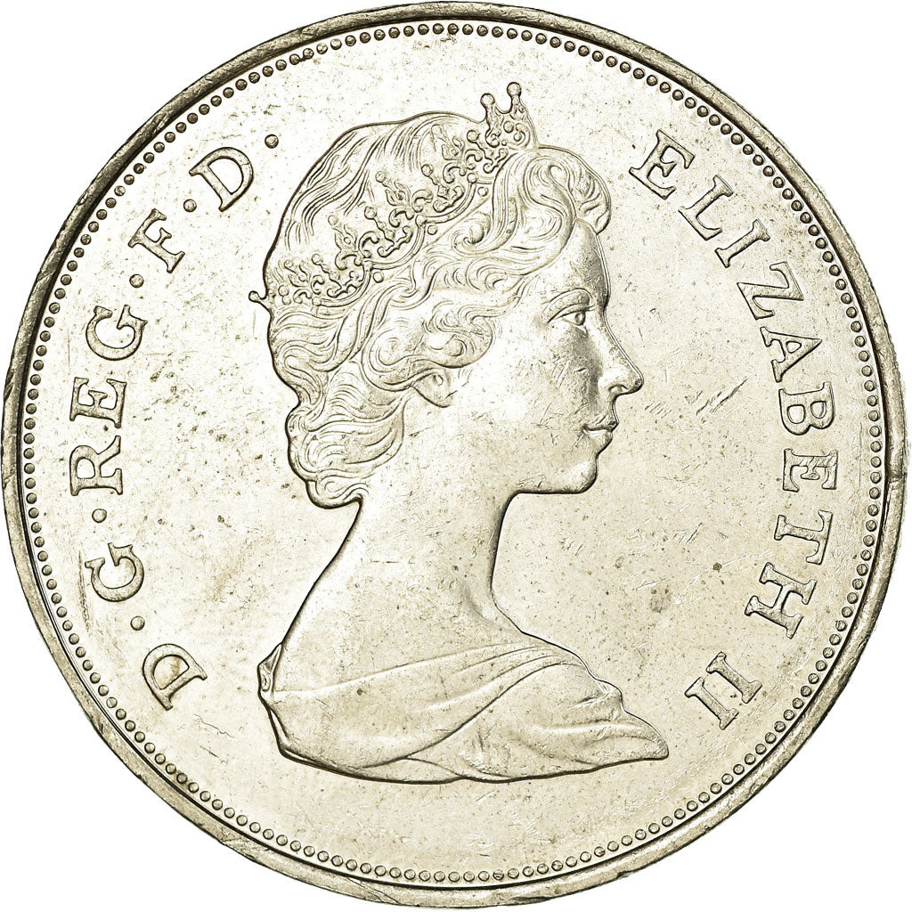 Coin, Great Britain, Elizabeth II, 25 New Pence, 1980, AU(55-58), Copper-nickel