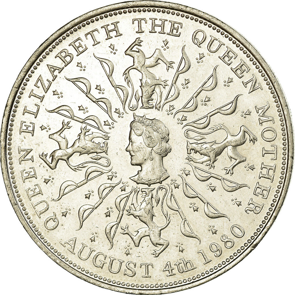 Coin, Great Britain, Elizabeth II, 25 New Pence, 1980, AU(55-58), Copper-nickel