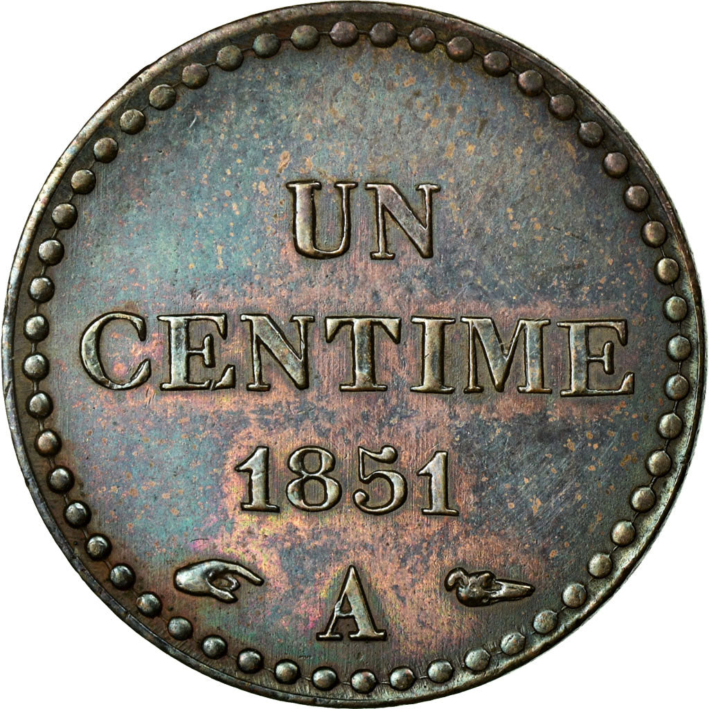 Monnaie, France, Dupré, Centime, 1851, Paris, SUP, Bronze, KM:754, Gadoury:84