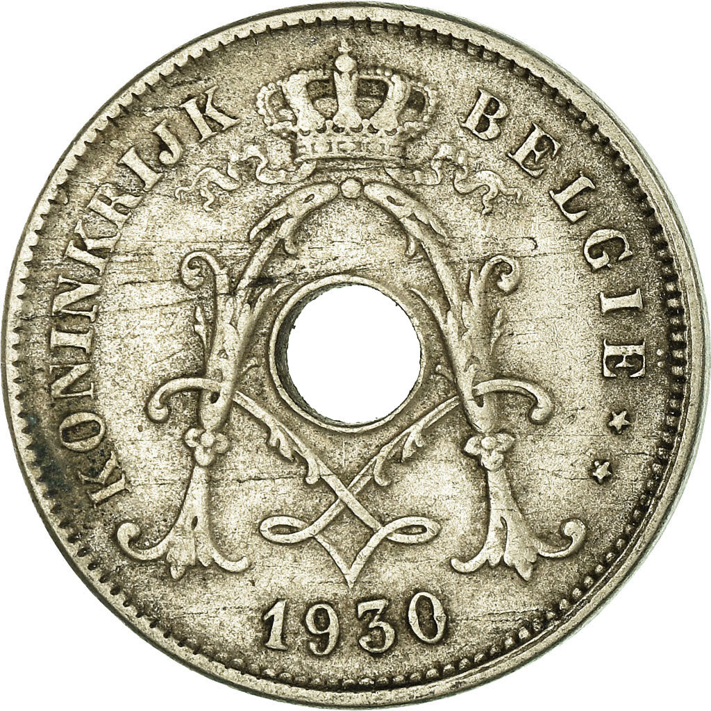 Coin, Belgium, 10 Centimes, 1930, EF(40-45), Nickel-brass, KM:96