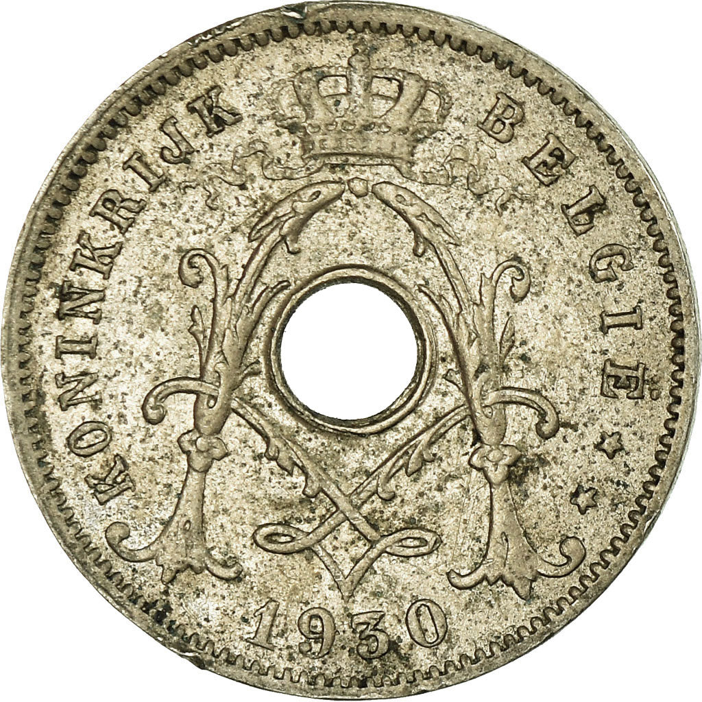 Coin, Belgium, 5 Centimes, 1930, EF(40-45), Nickel-brass, KM:94