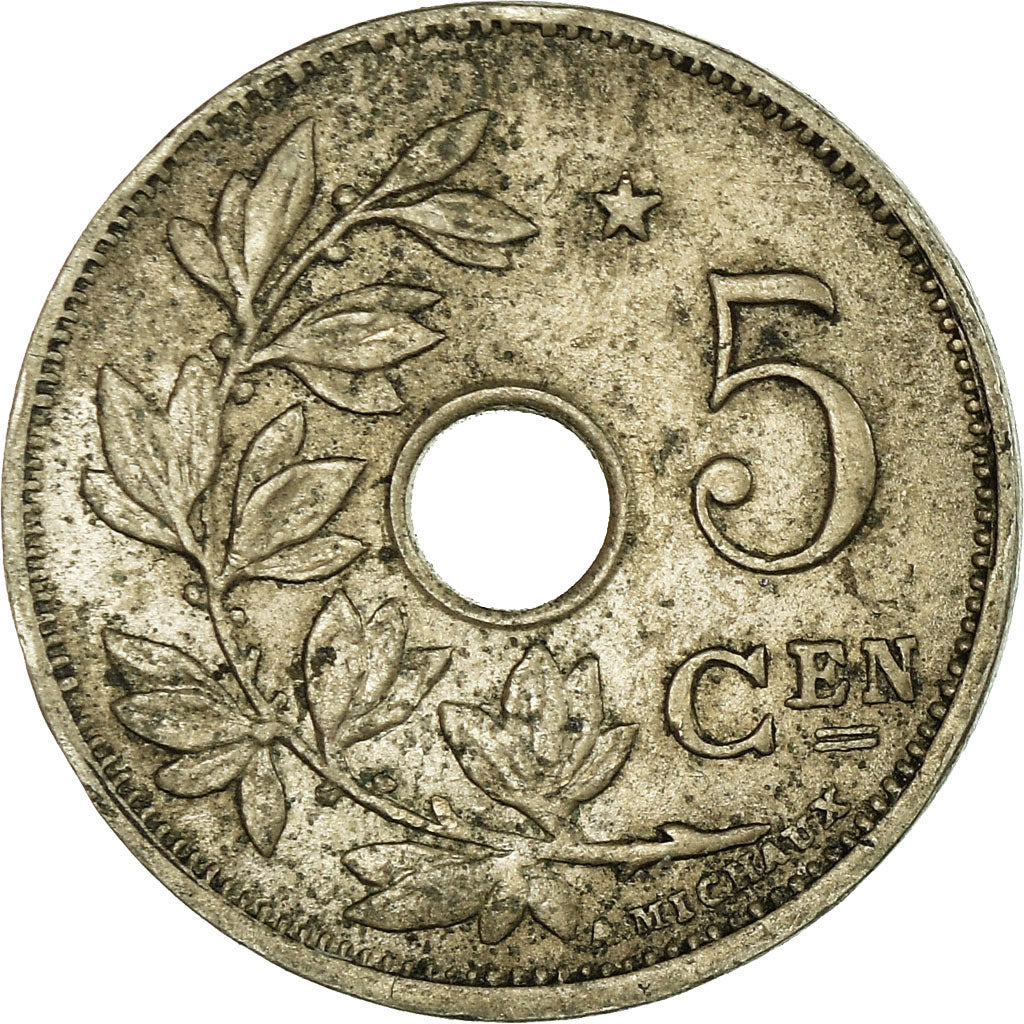 Coin, Belgium, 5 Centimes, 1930, EF(40-45), Nickel-brass, KM:94