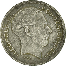 Moneta, Belgia, 5 Francs, 5 Frank, 1946, EF(40-45), Cynk, KM:129.1