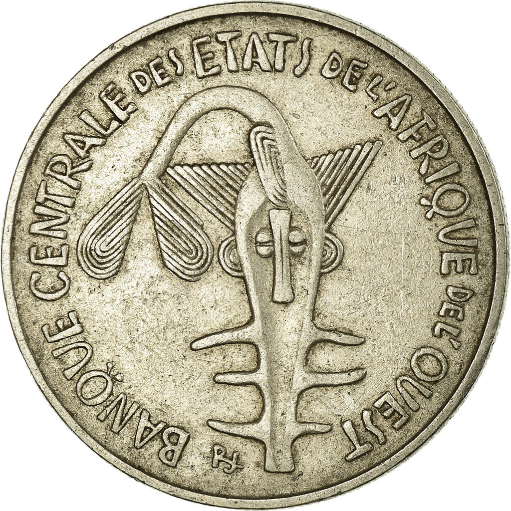 Munten, West Afrikaanse Staten, 100 Francs, 1977, ZF, Nickel, KM:4
