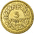Moneta, Francja, Lavrillier, 5 Francs, 1938, EF(40-45), Aluminium-Brąz