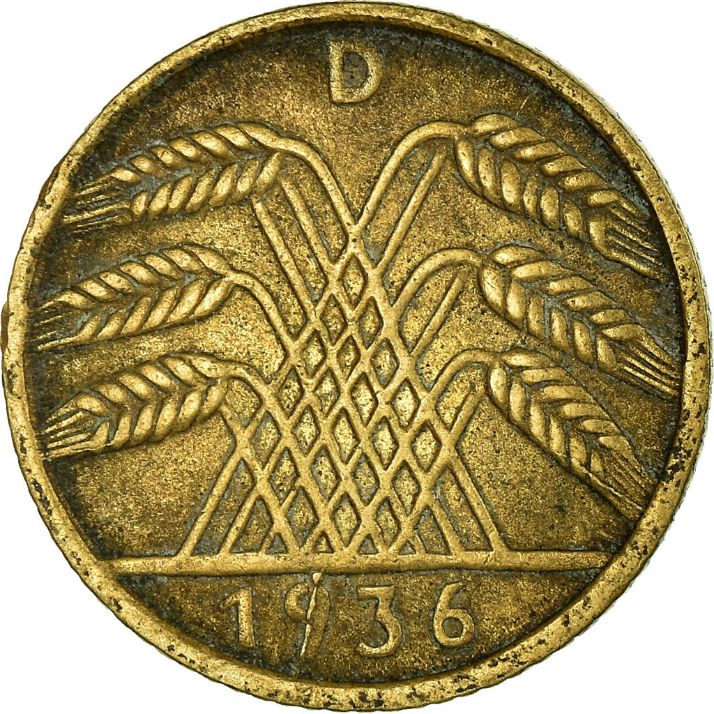 Coin, GERMANY, WEIMAR REPUBLIC, 5 Reichspfennig, 1936, Munich, EF(40-45)