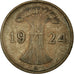 Münze, Deutschland, Weimarer Republik, Reichspfennig, 1924, Berlin, S+, Bronze