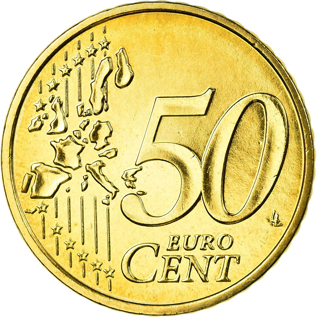Francia, 50 Euro Cent, 2005, FDC, Latón, KM:1287