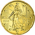 France, 20 Euro Cent, 2006, MS(65-70), Brass, KM:1286