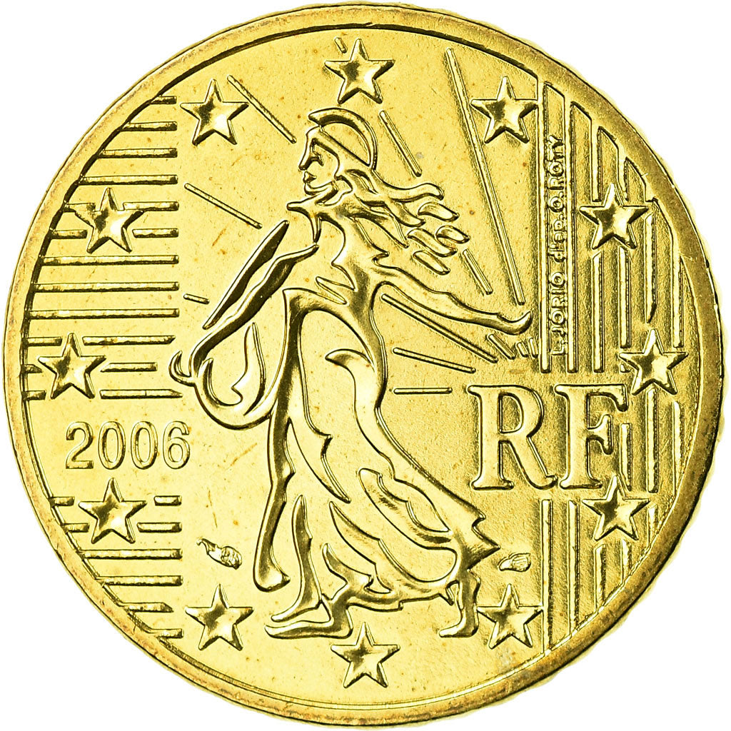 Francia, 50 Euro Cent, 2006, FDC, Latón, KM:1287