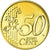 França, 50 Euro Cent, 2006, MS(65-70), Latão, KM:1287