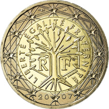 France, 2 Euro, 2007, MS(65-70), Bi-Metallic, KM:1414
