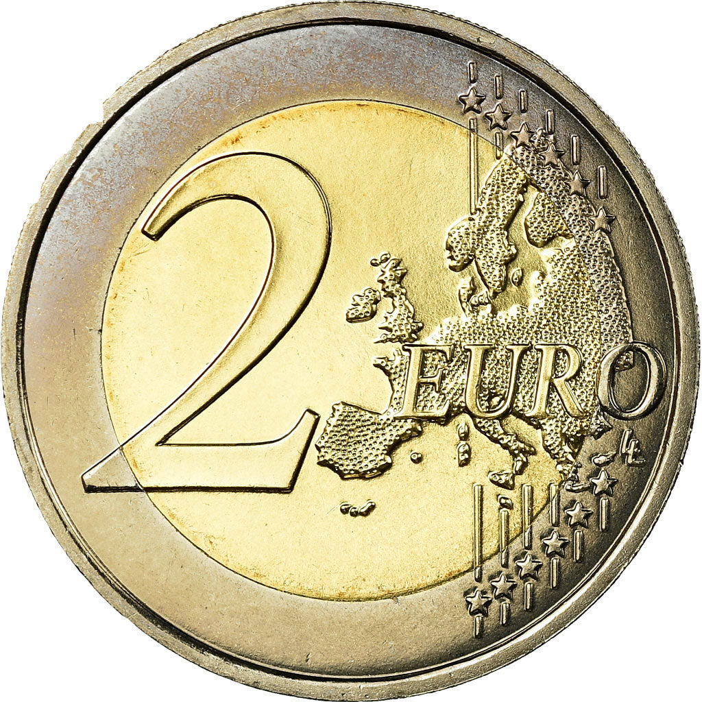 France, 2 Euro, 2007, MS(65-70), Bi-Metallic, KM:1414