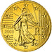 France, 50 Euro Cent, 2008, MS(65-70), Brass, KM:1412