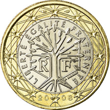 France, Euro, 2008, MS(65-70), Bi-Metallic, KM:1413