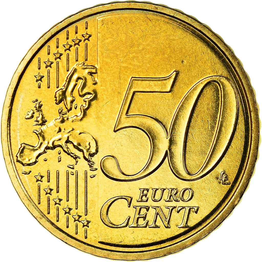France, 50 Euro Cent, 2009, MS(65-70), Brass, KM:1412