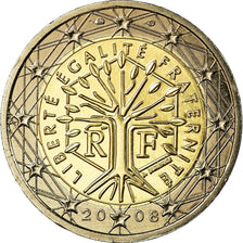 France, 2 Euro, 2008, MS(65-70), Bi-Metallic, KM:1414