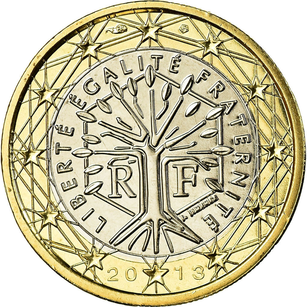 France, Euro, 2013, MS(65-70), Bi-Metallic, KM:1413