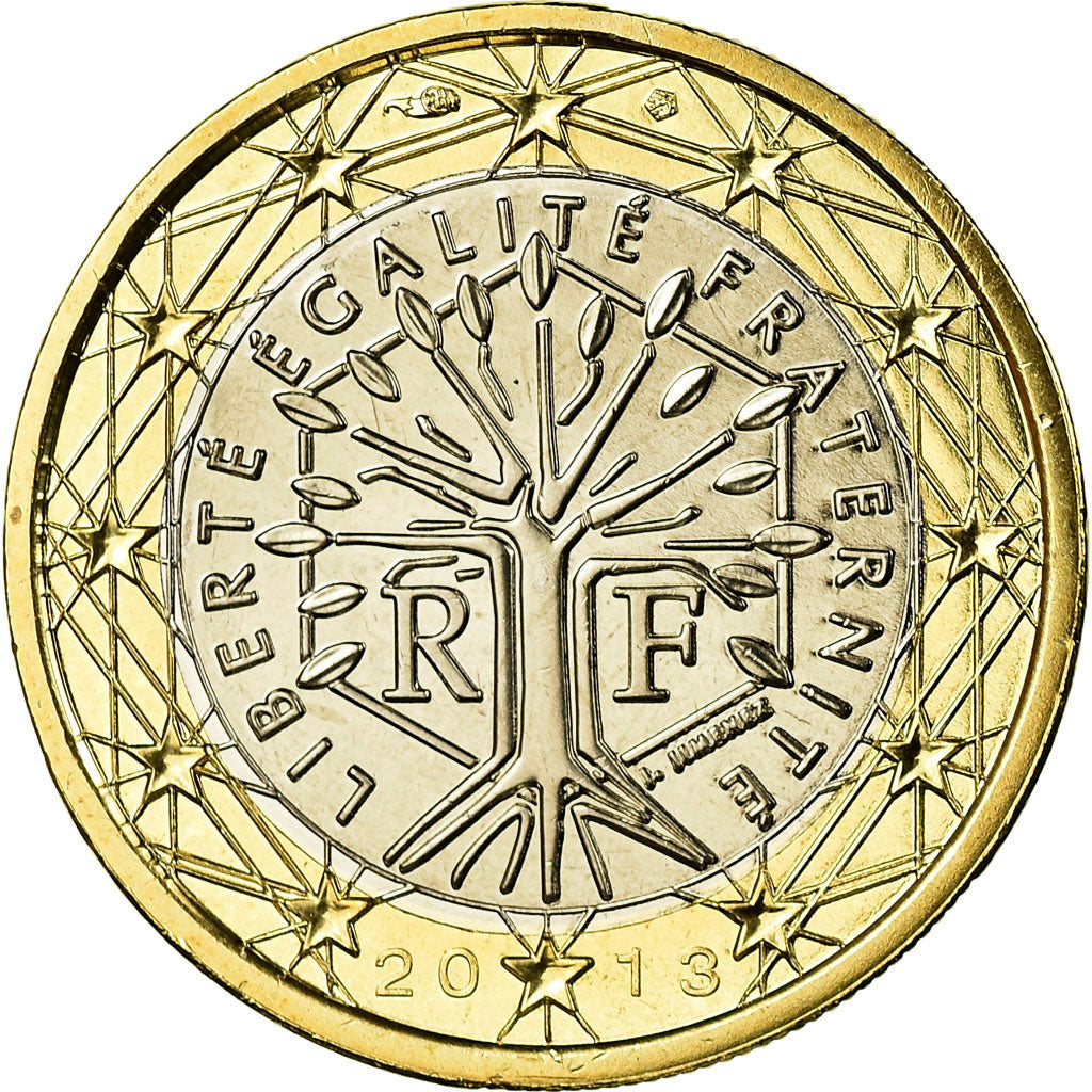 France, Euro, 2013, MS(65-70), Bi-Metallic, KM:1413
