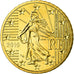 France, 50 Euro Cent, 2010, MS(65-70), Brass, KM:1412