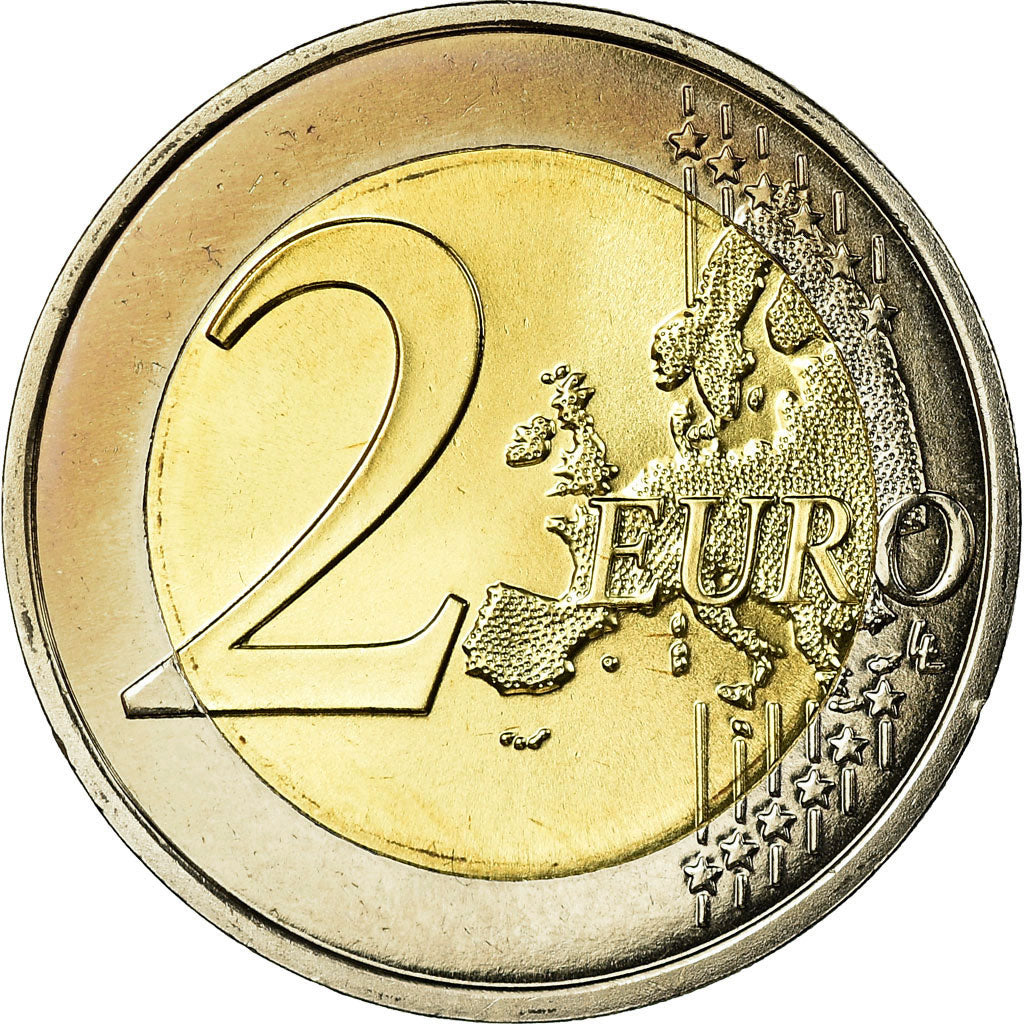 France, 2 Euro, 2010, MS(65-70), Bi-Metallic, KM:1414