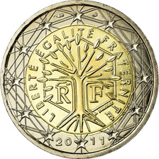 France, 2 Euro, 2011, MS(65-70), Bi-Metallic, KM:1414