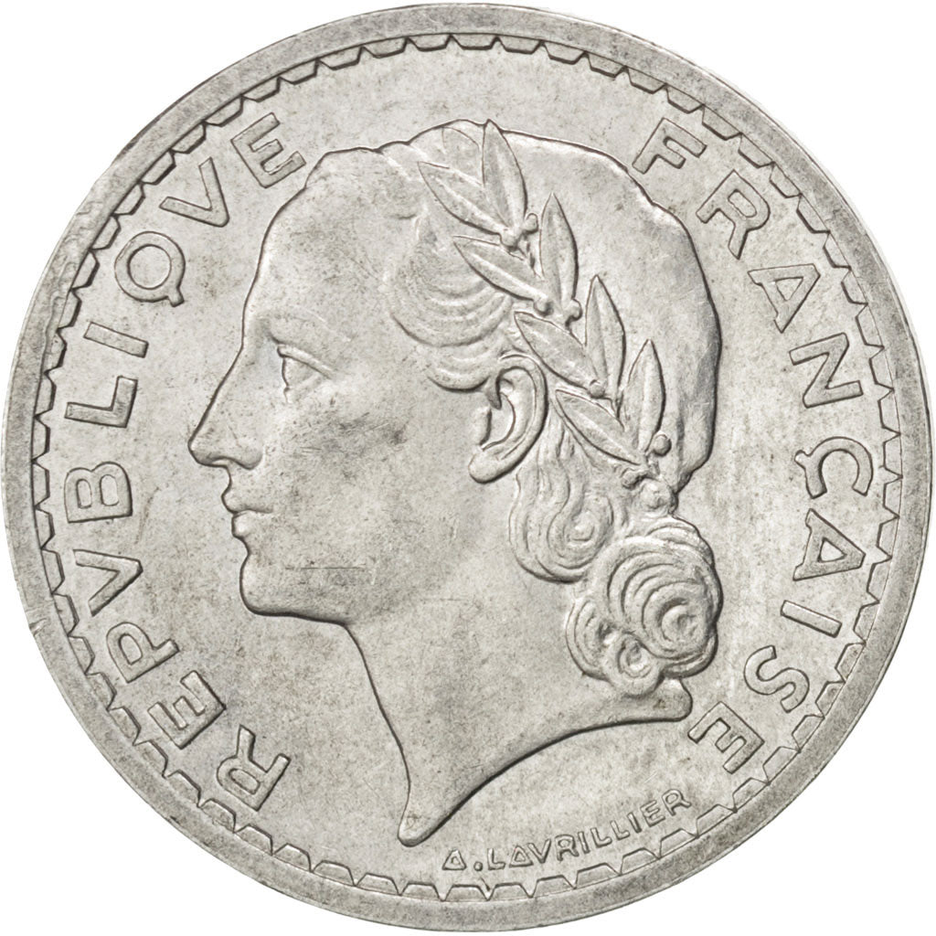 Quatrième République, 5 Francs Lavrillier 1947 B, KM 888b.2
