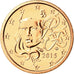 France, Euro Cent, 2015, MS(65-70), Copper Plated Steel