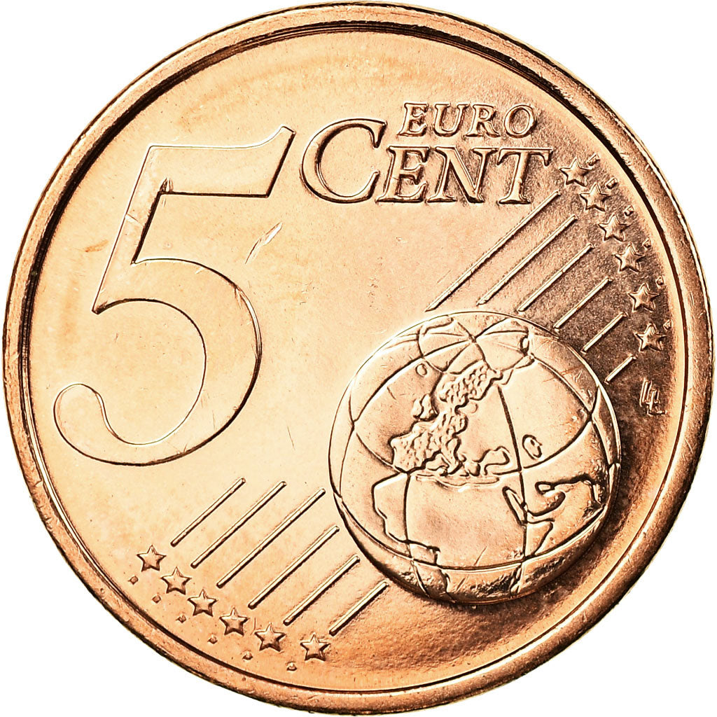 France, 5 Euro Cent, 2016, MS(65-70), Copper Plated Steel