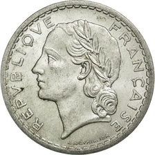 Coin, France, Lavrillier, 5 Francs, 1949, Beaumont le Roger, AU(50-53)