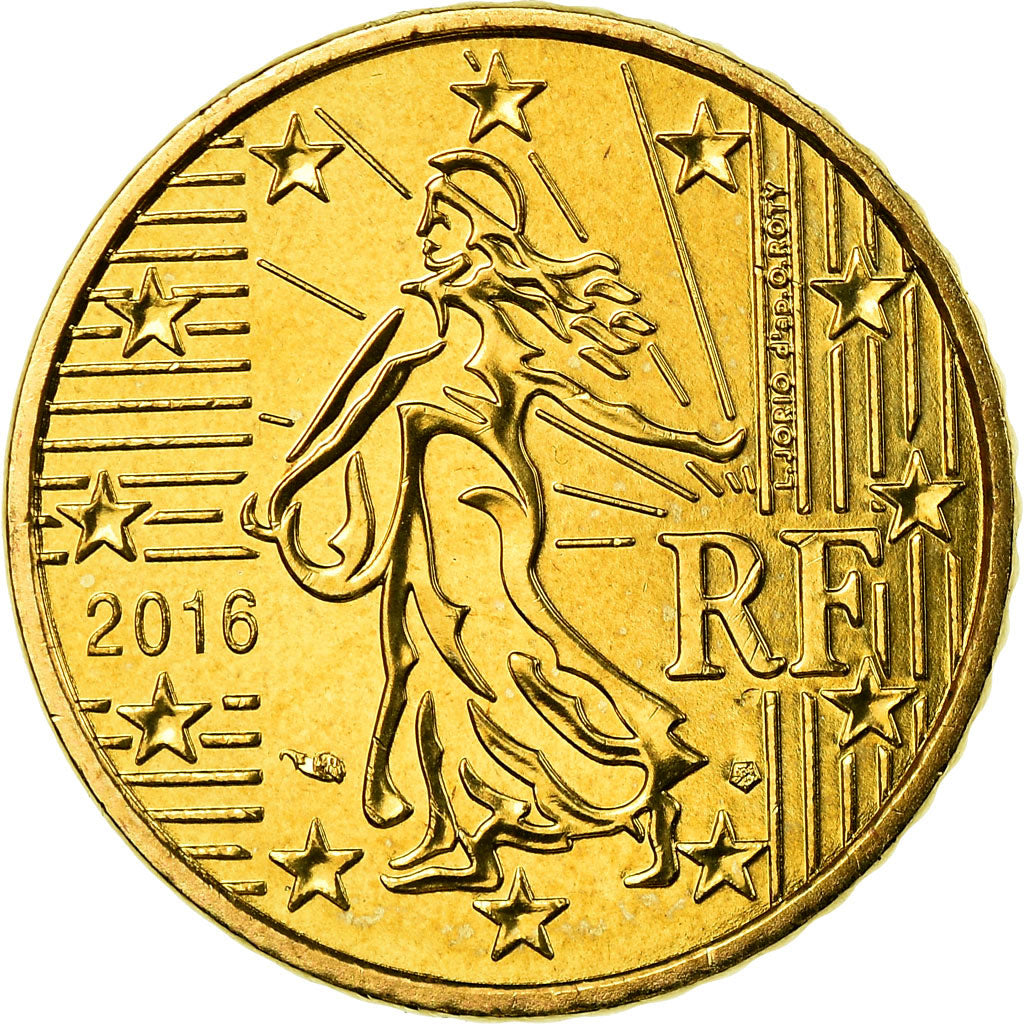 Francia, 50 Euro Cent, 2016, FDC, Ottone