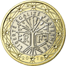 France, Euro, 2016, MS(65-70), Bi-Metallic
