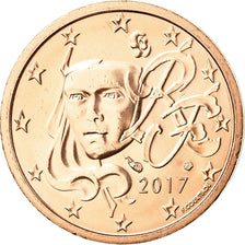 France, 2 Euro Cent, 2017, MS(65-70), Copper Plated Steel