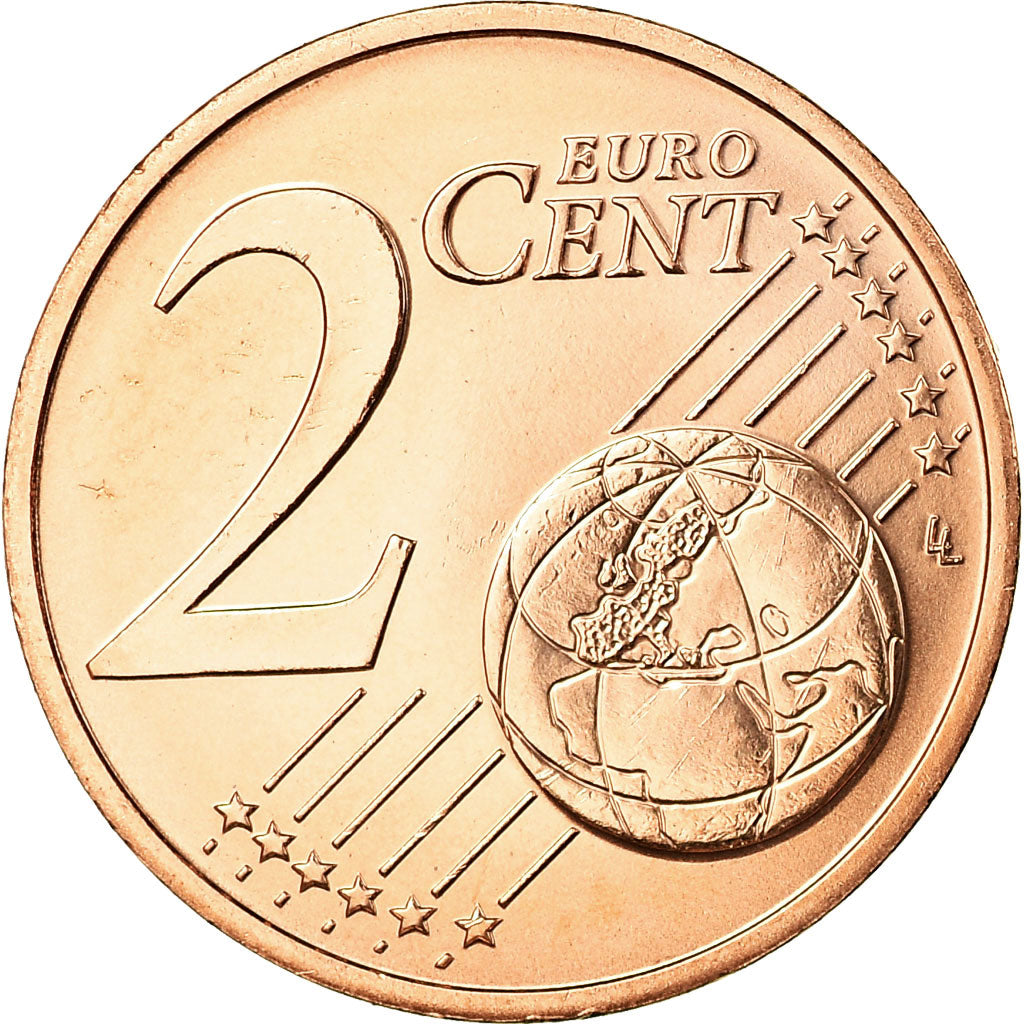 France, 2 Euro Cent, 2017, MS(65-70), Copper Plated Steel