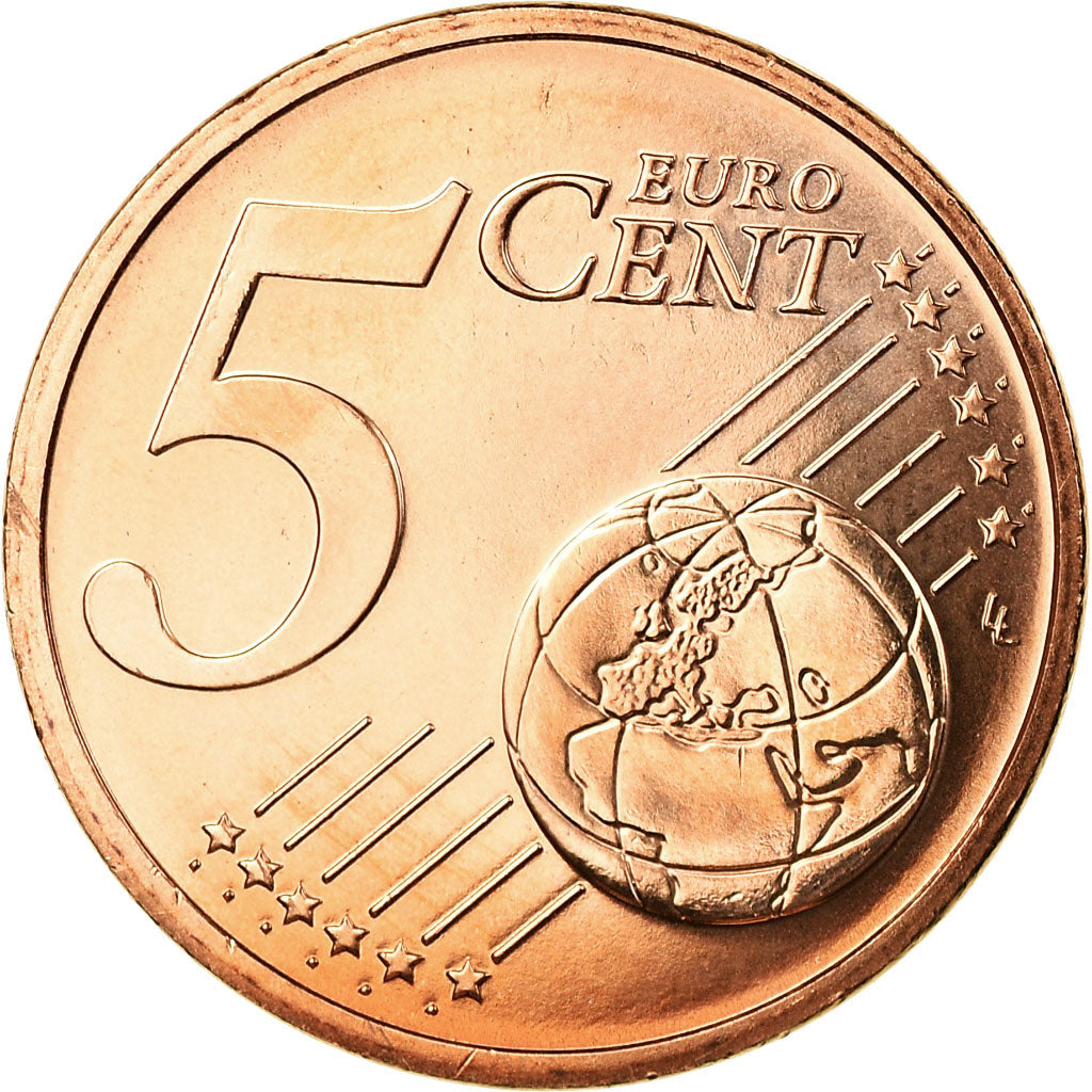 France, 5 Euro Cent, 2017, MS(65-70), Copper Plated Steel