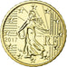 France, 10 Euro Cent, 2017, MS(65-70), Brass