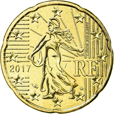 Francia, 20 Euro Cent, 2017, FDC, Ottone