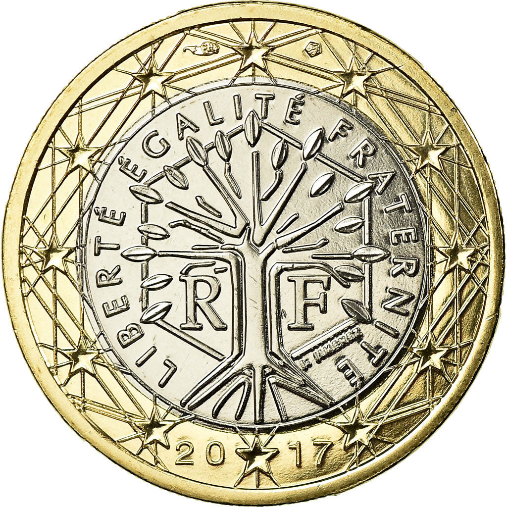 Francia, Euro, 2017, FDC, Bi-metallico