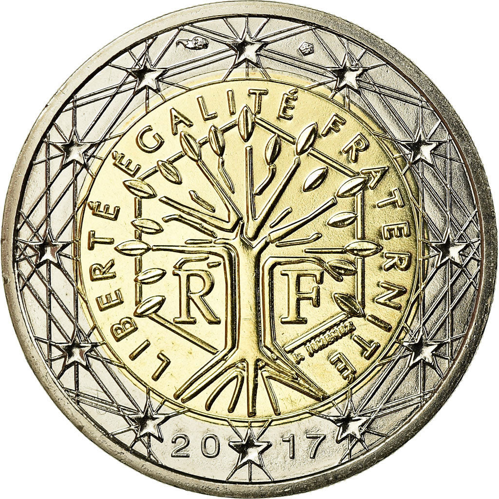 France, 2 Euro, 2017, MS(65-70), Bi-Metallic