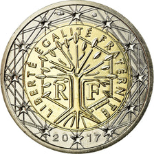 France, 2 Euro, 2017, MS(65-70), Bi-Metallic