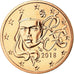 France, 2 Euro Cent, 2018, MS(65-70), Copper Plated Steel