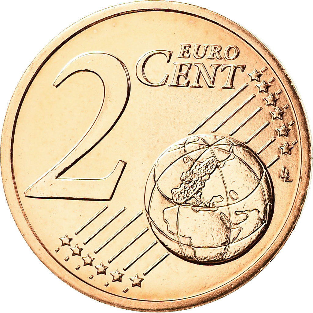 France, 2 Euro Cent, 2018, MS(65-70), Copper Plated Steel