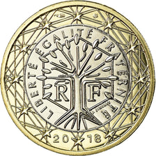 France, Euro, 2018, MS(65-70), Bi-Metallic