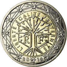 France, 2 Euro, 2018, MS(65-70), Bi-Metallic